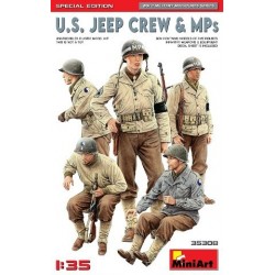 U.S. Jeep crew and MPs 1/35