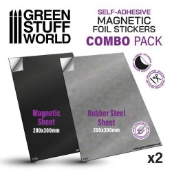 Foglio Magnetico e Foglio metallico Autoadesivo 200x300 mm