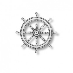 Ships wheel bronze 8 spoked...