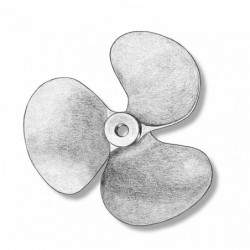 3 bladed bronze propeller...