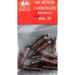 Carronade bronzata 25 mm