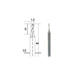 Fresa in metallo duro 1 mm...