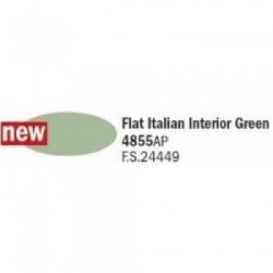 Flat Italian interior Green...