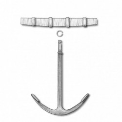 Stock anchor metal and wood...