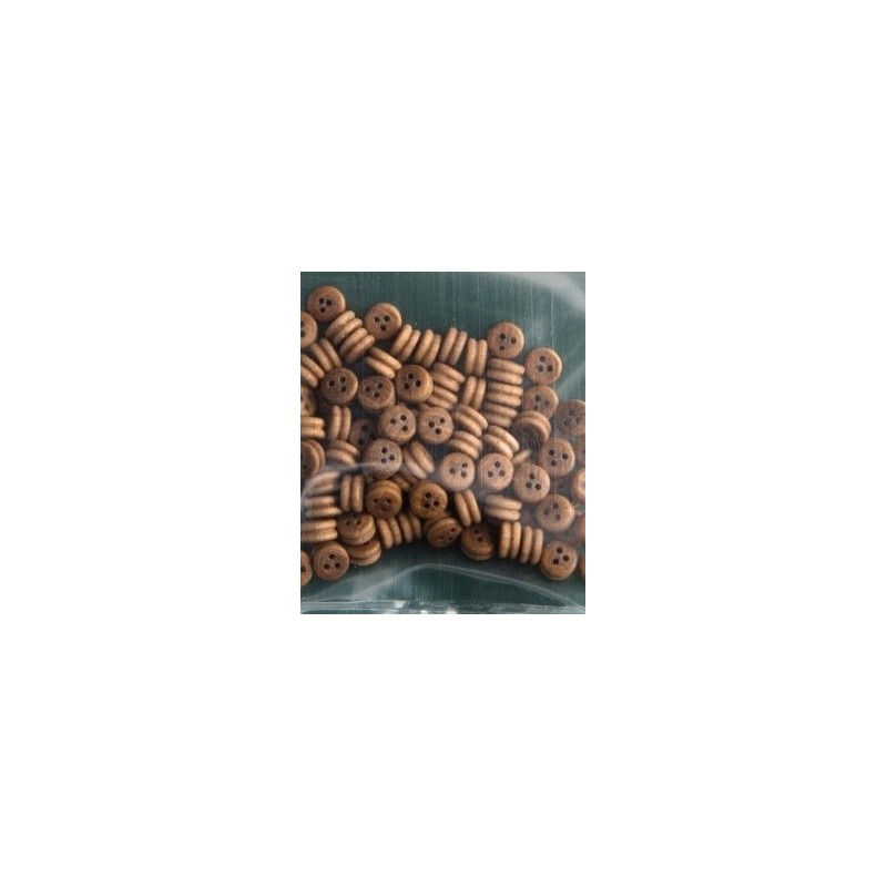 Bigotte in Noce da 7 mm - Confezione da 150 Pezzi per Modellismo Bigotte in Noce da 7 mm - Confezione da 150 Pezzi per Modellismo